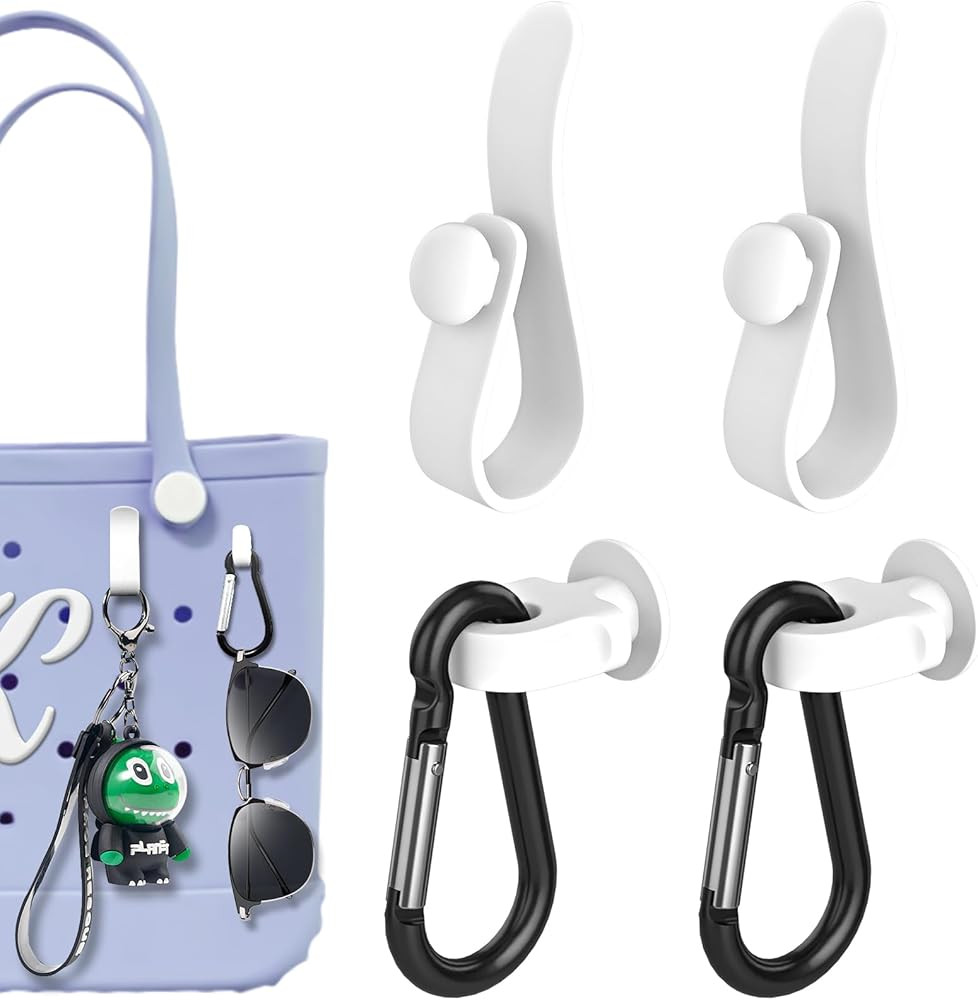 4 Pcs Key Holder for Bogg Bag, Insert Carabiner Keychain Accessories for Bogg Bags Original All M... | Amazon (US)