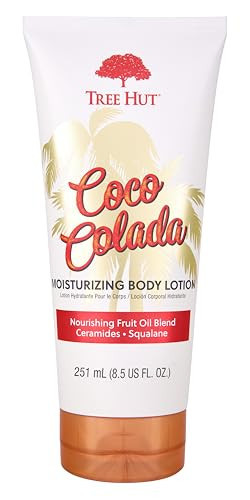 Tree Hut Coco Colada Moisturizing Body Lotion, Ceramide and Squalene Formula Helps Protect Skin, Long-lasting Hydration Leaves Skin Feeling Soft & Moisturized, 8.5 fl oz. | Amazon (US)