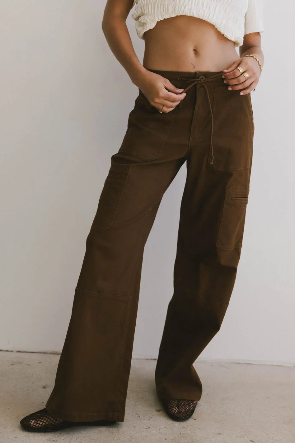 Tandry Cargo Pants in Brown | Böhme US