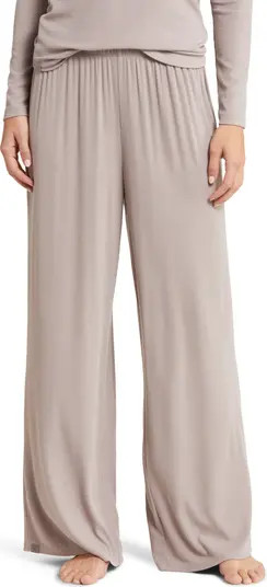 Ultra Soft Rib Wide Leg Pajama Pants | Nordstrom