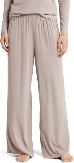 Ultra Soft Rib Wide Leg Pajama Pants | Nordstrom