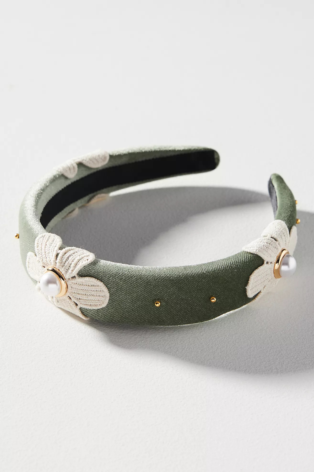 Velvet Flower Headband | Anthropologie (US)
