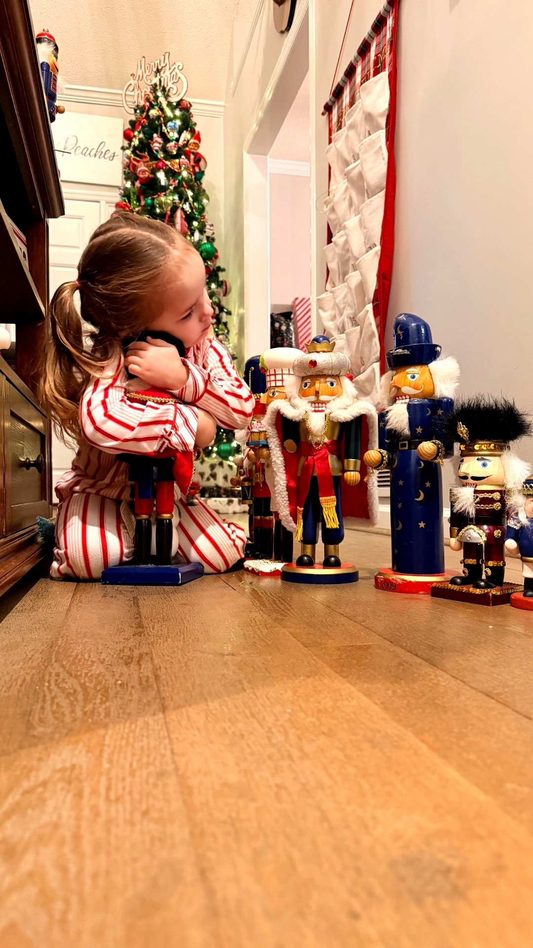 Every Christmas season, our home fills up with the magic of nutcrackers — a tradition I started years ago when I began collecting (and gifting!) them for my girls. No theme, no rules… just whichever ones made me smile and felt like they belonged in our family. 🤍✨

They’ve all been well-loved over the years — played with, marched around the house, and repaired many times with my trusty glue gun. And now? Watching the next generation of little girls love on the very same nutcrackers… that’s the sweetest Christmas magic of all. ✨🎄

What’s one of your favorite Christmas traditions?#LTKChristmas #ChristmasDecor #HolidayHome #NutcrackerCollection #ChristmasTraditions #SouthernHome #BessieAndCompany #FarmhouseChristmas #CozyChristmas

#LTKHoliday #LTKHome #LTKHoliday #LTKSeasonal