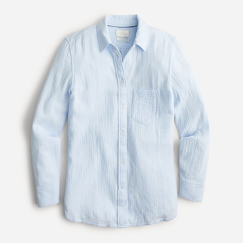 Classic-fit soft crinkle gauze shirt | J. Crew US