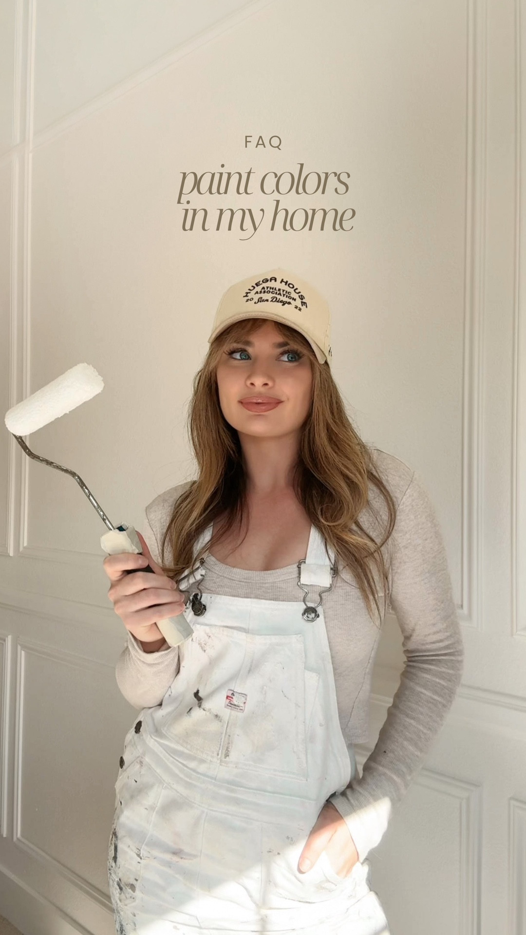 Probably my most asked question, so here we go!

Kitchen cabinets - Creamy White by Benjamin Moore
Loft Cabinets - Sandbar by Sherwin Williams
Windows:  Tricorn Black by Sherwin Williams
Walls - Polar Bear by Behr
Closet - Alabaster by SW
Primary Bedroom - Northwood Brown by BM
Hallway walls : SW Greek Villa at 50%
Hallway trim & doors: Shoji White by SW 
Guest room: Shoji White by SW 
Moms bathroom: Basset Hall Green & Swiss Coffee 