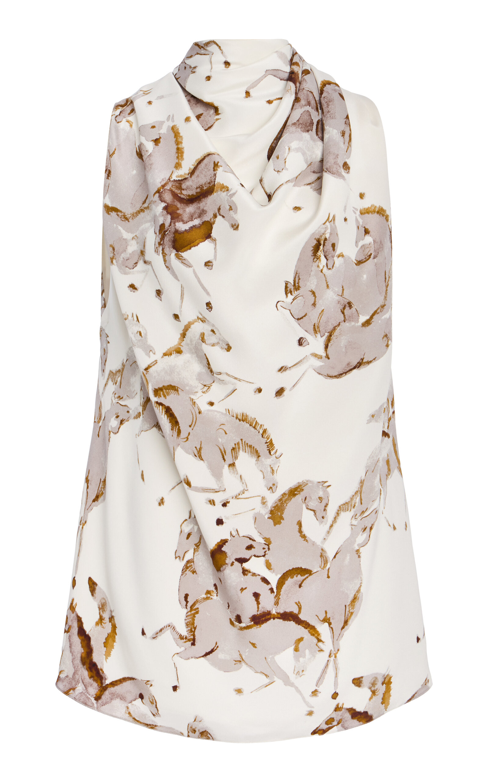 Sleary Draped Silk Top | Moda Operandi (Global)