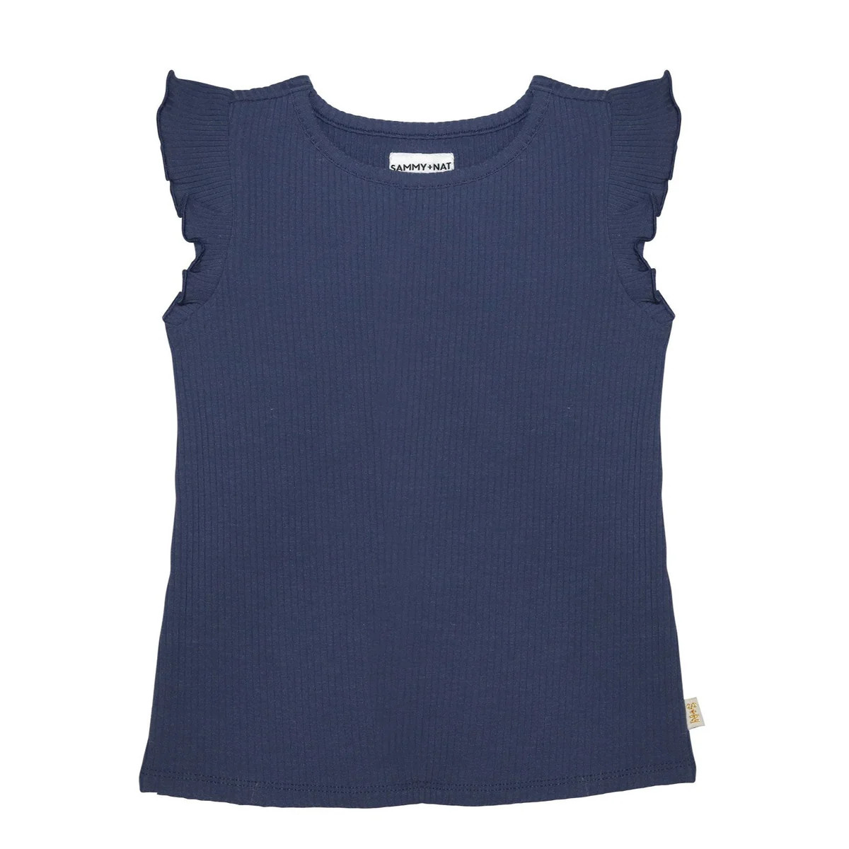 Amie Ruffle Tank in Navy | Sammy + Nat