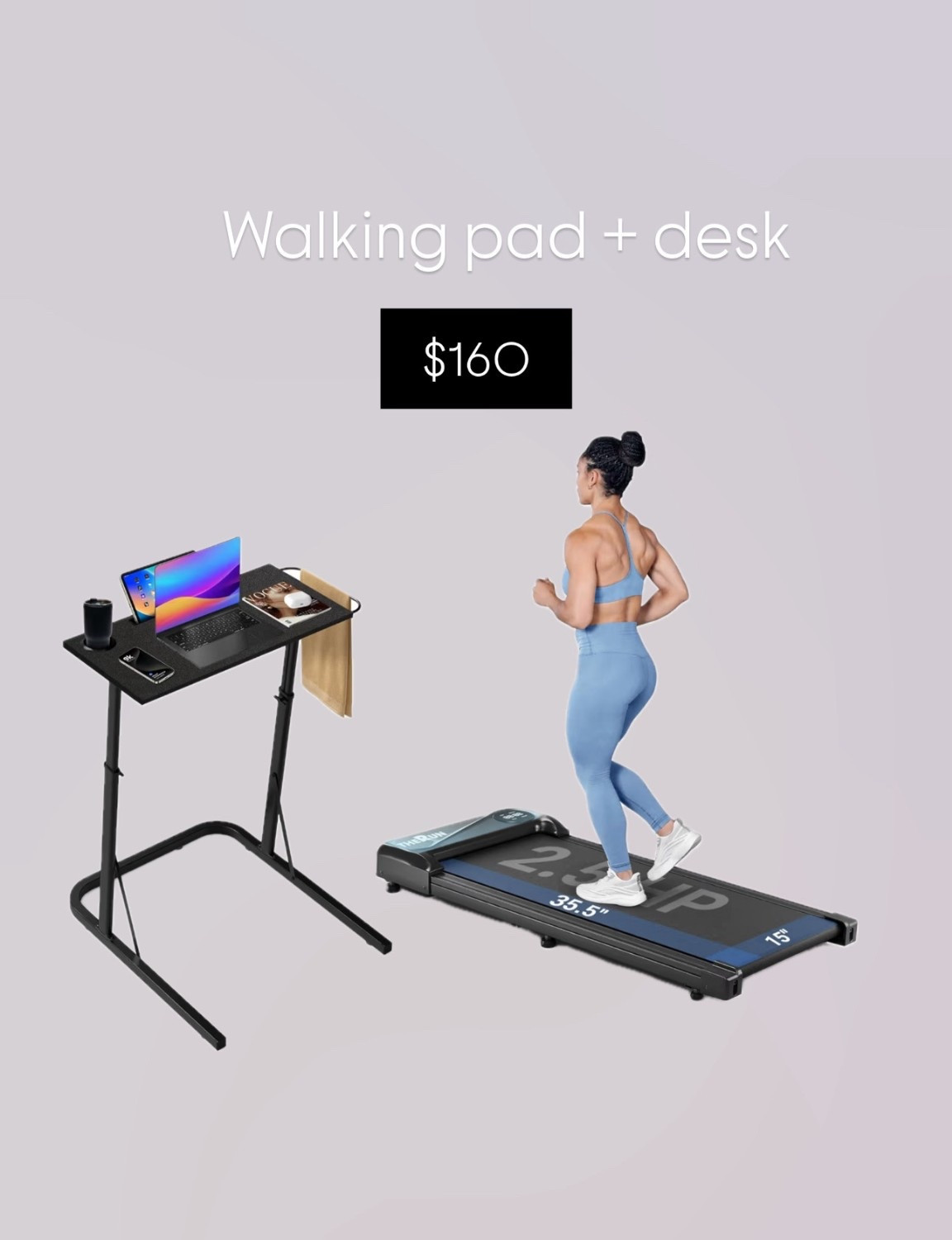 My walking pad &amp; desk for $160
Amazon finds 

#LTKFindsUnder100 #LTKActive #LTKHome