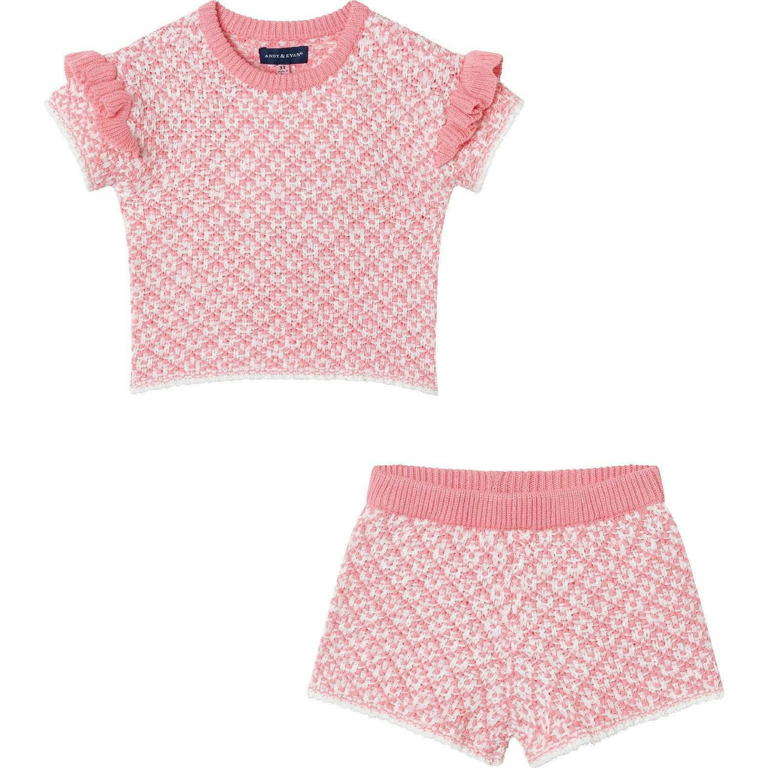 Kids Girls Tie-Front Top & Short Set | Maisonette
