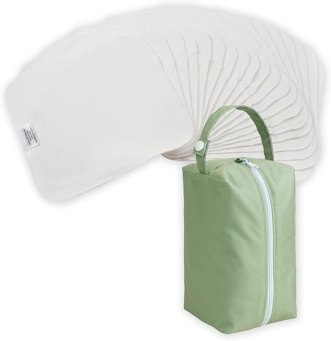 Nora's Nursery Reusable Baby Wipes | 20 Wipes | 100% Cotton Soft And Gentle | Amazon (US)