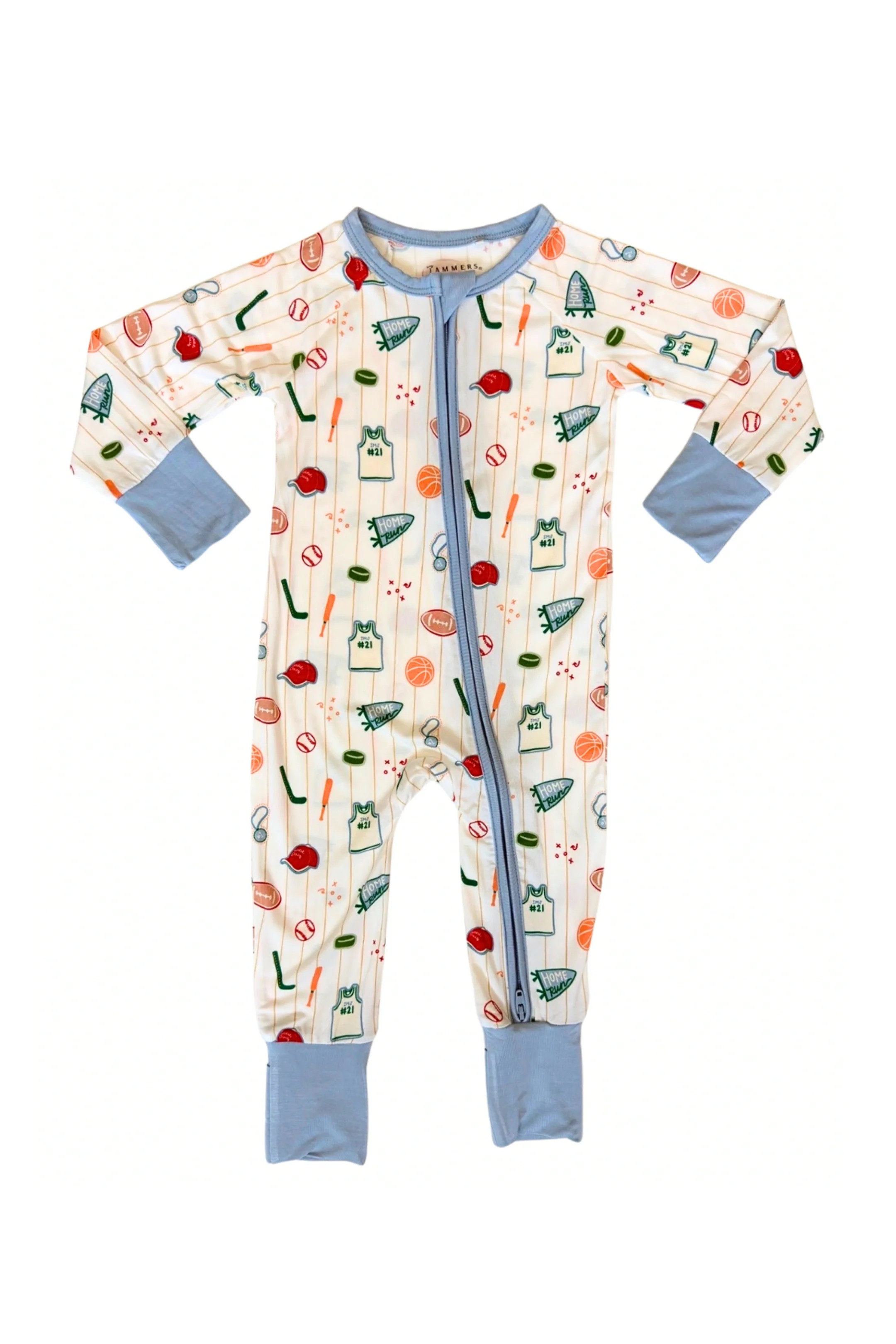 Multi Sport Zipper Romper | Bamboo Baby Pajamas | In My Jammers | In My Jammers