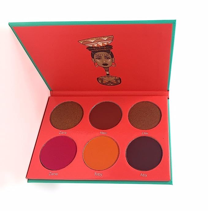 Juvia's Place Blush Palette Saharan Vol.1, 6 Pan, Mauve and Browns Shimmers and Mattes, Blush and... | Amazon (US)