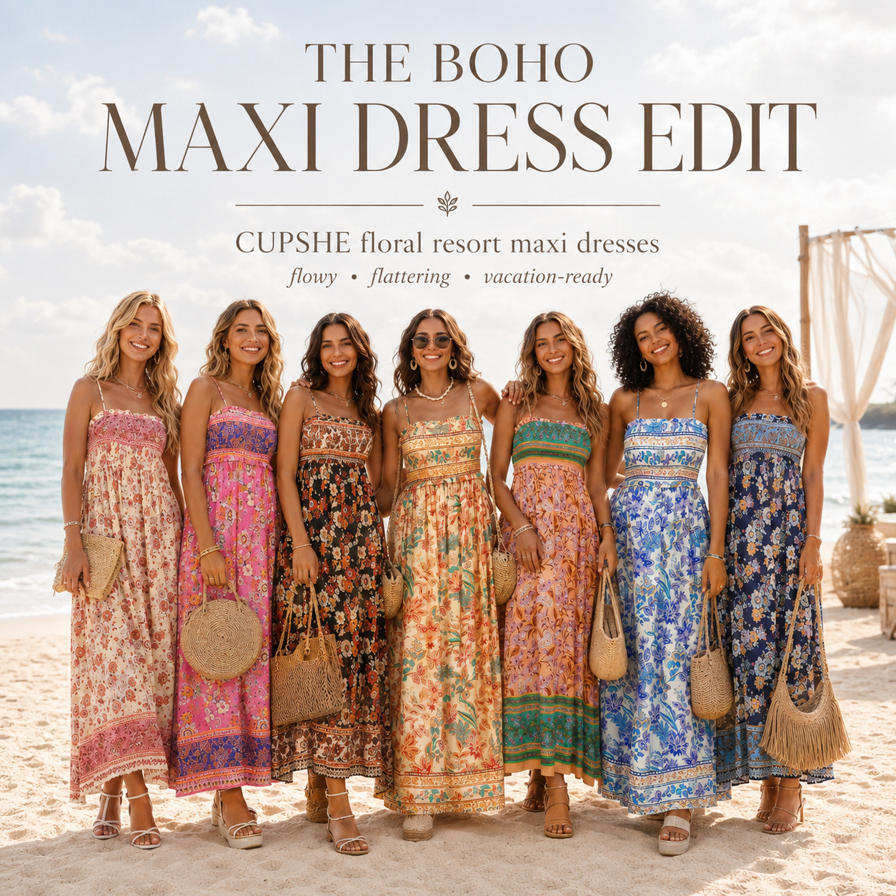 @Cupshe Summer Chic | Smocked Boho Floral Maxi Sundress ☀️

The Boho Maxi Dress Edit

CUPSHE boho floral maxi dresses that are made for beach vacations, resort days, sunny getaways, cruises, tropical trips, and warm-weather plans where you want to look effortless but still completely put together.

I did the digging for you and pulled the floral resort maxi dresses that give that easy, flowy, vacation-ready feel. 

The smocked fit, breezy silhouette, floral prints, and relaxed maxi length make these feel flattering, comfortable, and perfect for packing when you want pieces you can rewear more than once.

These are perfect if you need a dress that works for multiple summer moments — beach vacation dress, resort dinner outfit, cruise outfit, brunch dress, tropical getaway dress, casual wedding guest dress, date night dress, holiday dress, or an easy throw-on maxi for sunny weekends.

Style it with sandals, a straw bag, and gold jewelry for daytime, or dress it up with wedges, soft waves, and a clutch for vacation dinners or summer events. 

The boho floral prints make these feel fun and eye-catching while still giving that relaxed resort energy.

Style notes:
CUPSHE boho maxi dress, CUPSHE floral dress, Amazon vacation dress, smocked sundress, flowy casual maxi dress, beach vacation outfit, resort wear dress, cruise outfit, tropical vacation dress, summer sundress, brunch dress, casual wedding guest dress, vacation dinner outfit, floral maxi dress, packable vacation finds, Amazon fashion finds, breezy summer outfits.

🌴 Flowy, flattering & vacation-ready

↓ Everything is linked!

#LTKActive #LTKSaleAlert #LTKTravel
