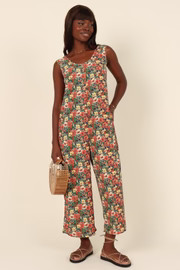 Surreal Jumpsuit - Orange Floral | Petal & Pup (US)
