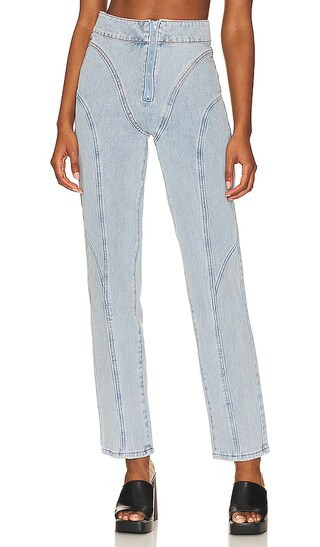 Talia High Waisted Jean in Vintage Blue | Revolve Clothing (Global)