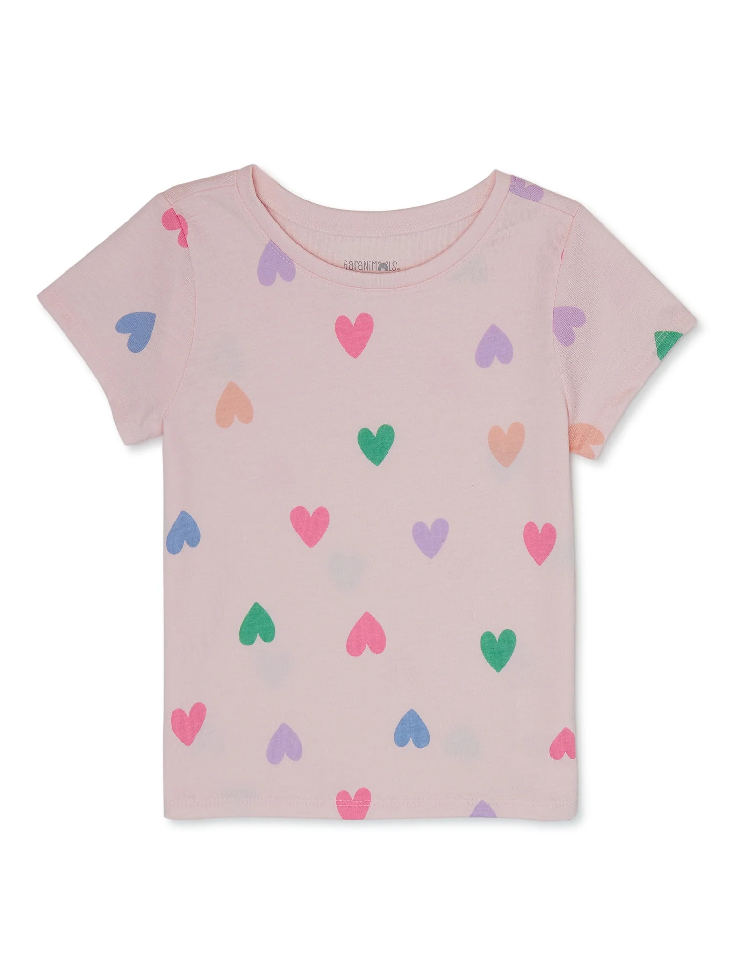 Garanimals Toddler Girl Short Sleeve Print T-Shirt, Sizes 18M-5T - Walmart.com | Walmart (US)