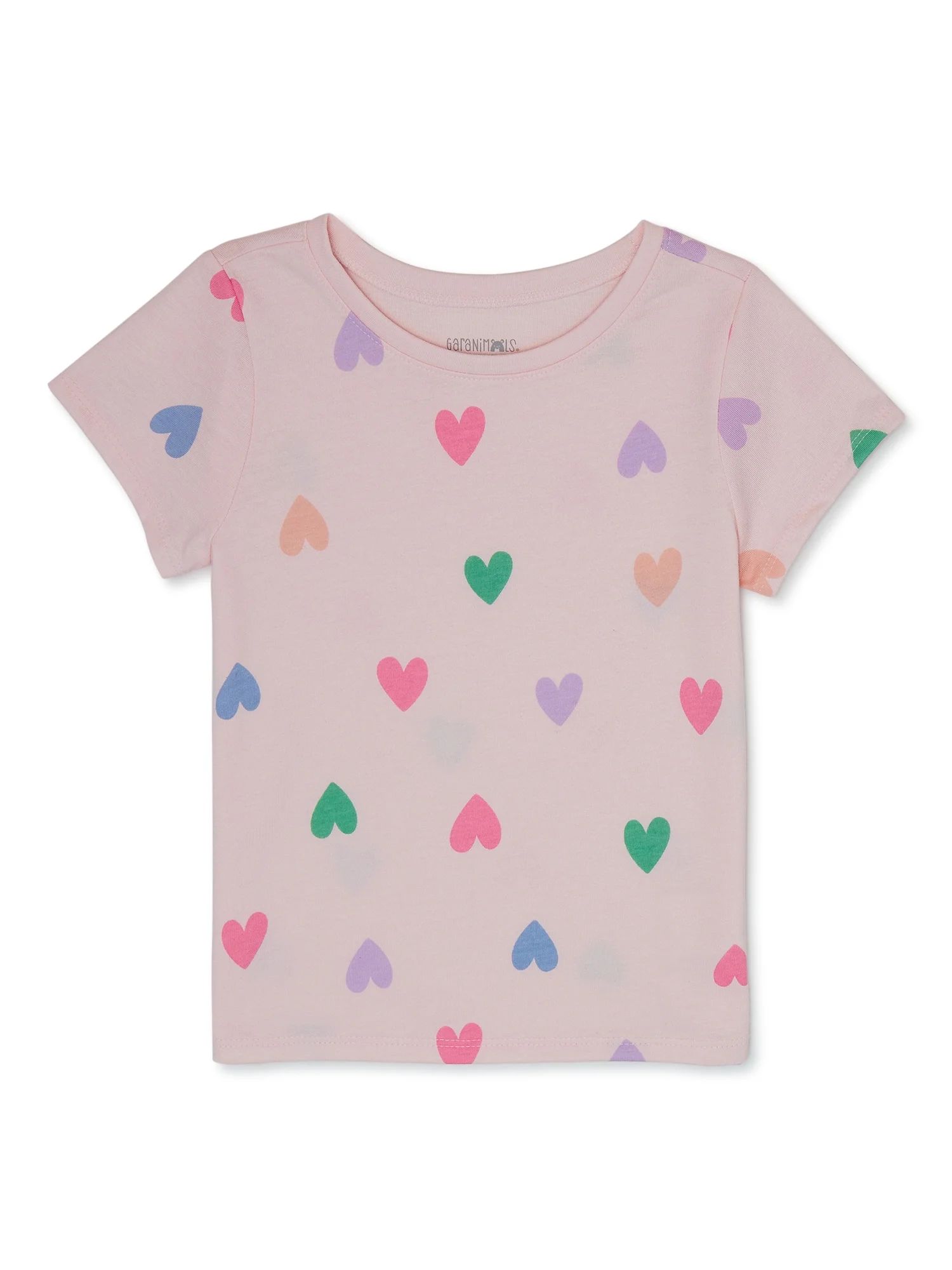 Garanimals Toddler Girl Short Sleeve Print T-Shirt, Sizes 18M-5T | Walmart (US)