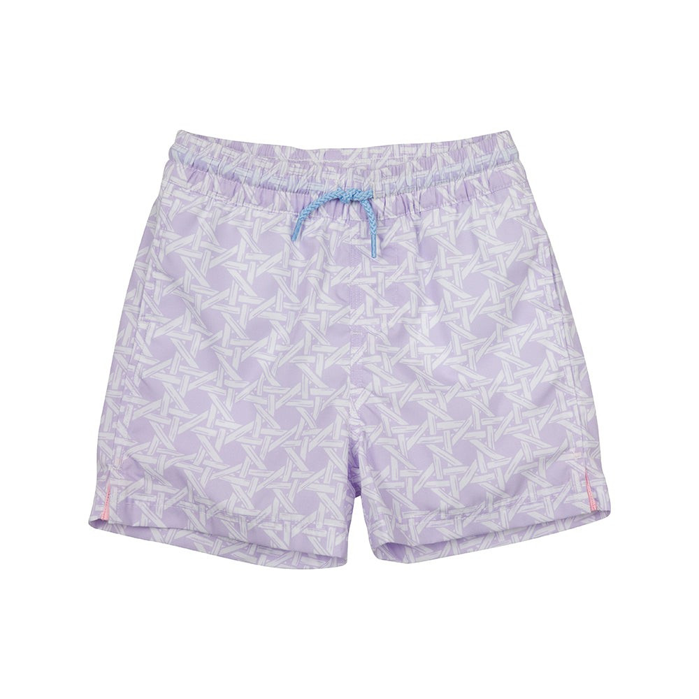 Tortola Swim Trunks - Ocean Club Cane with Beale Street Blue | The Beaufort Bonnet Company