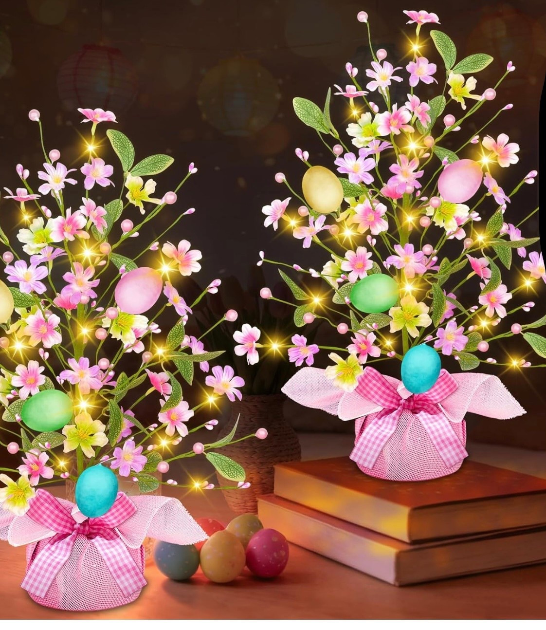 Love these lighted Easter tabletop trees!! 

#LTKSeasonal