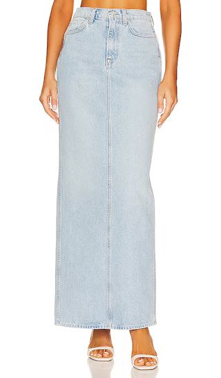 Amara Pencil Skirt With Back Slit in Holmby Hills | Revolve Clothing (Global)