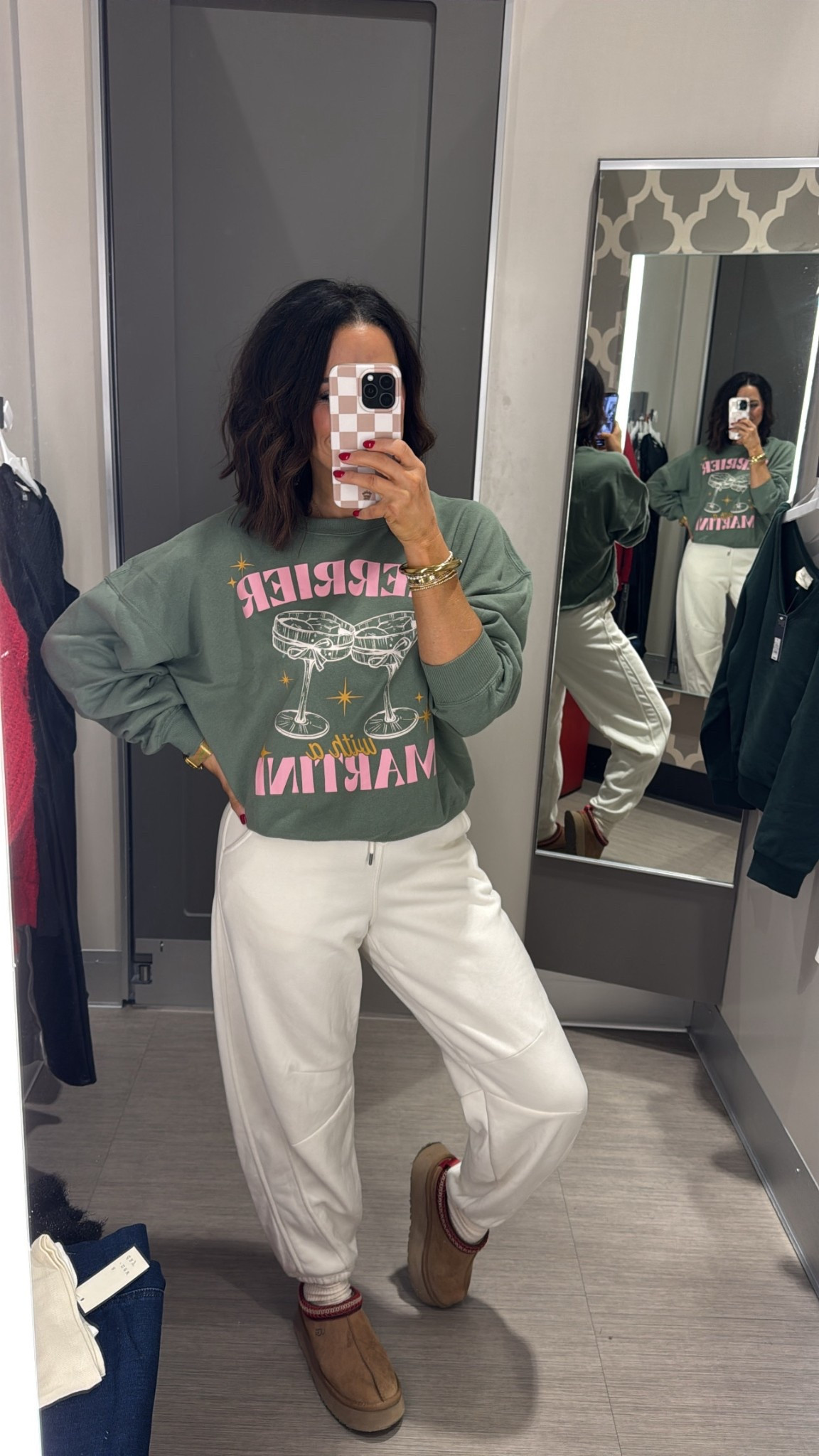 Oh y’all I am LOVING this look! So casual & cozy but the cutest design for the holidays & NYE! 💕🍾 perfect for movie nights and lounging at home or even for Christmas morning! VintagePickin Target funds winter fashion holiday inspo cozy loungewear nye outfit inspo 

#LTKSeasonal #LTKHoliday #LTKootd