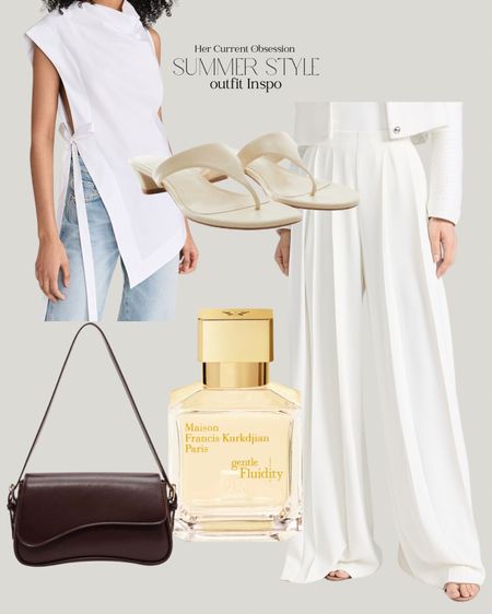 Chicest workwear outfit, love summer whites and these flowy white slacks are eye candy. I would pair with this white Staud wrap blouse. I would finish off with these kitten heels and a super affordable yet cute brown bag and a spritz of perfume. 

Her Current Obsession, 9to5, Shopbop style, Mango heels, Amazon handbag 

#LTKStyleTip #LTKShoeCrush #LTKWorkwear