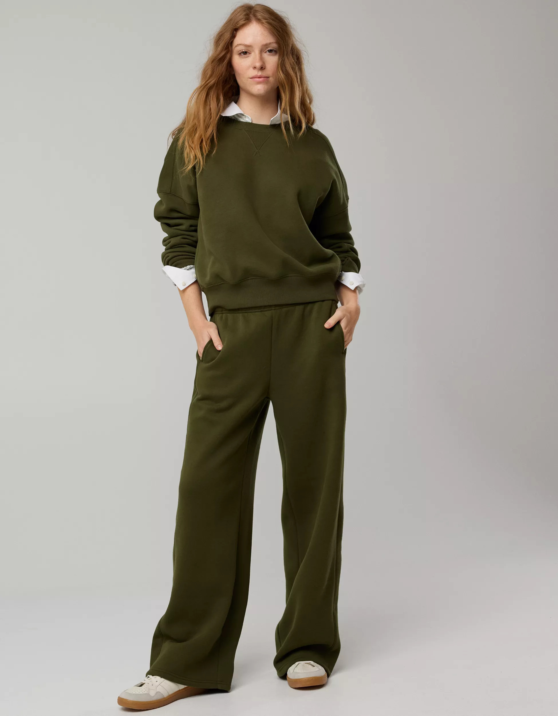 OFFLINE By Aerie Cloud Fleece Trouser | American Eagle Outfitters (US & CA)