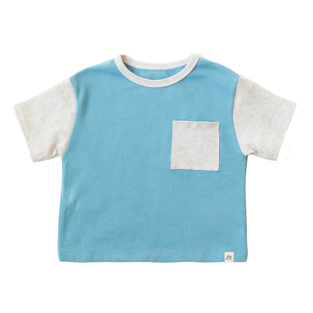 Beach Tide Drop Shoulder Pocket Tee | Little Road Co.