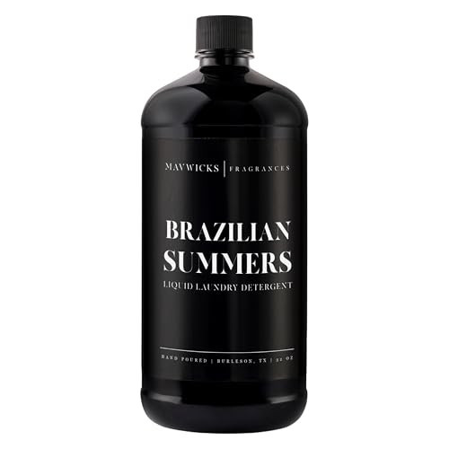 Mavwicks - Laundry Liquid Detergent (Brazilian Summers) - 32 Oz Laundry Perfume Bottle for Men & Women, Stain & Odor Remover, Deep Clean, Long-Lasting Fragrance and Freshness for All Fabrics | Amazon (US)