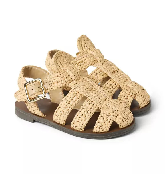 Straw Fisherman Sandal | Janie and Jack