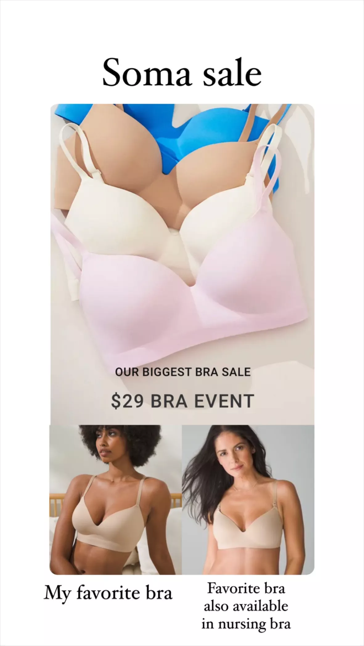 Soma Enbliss Wireless Bra curated on LTK