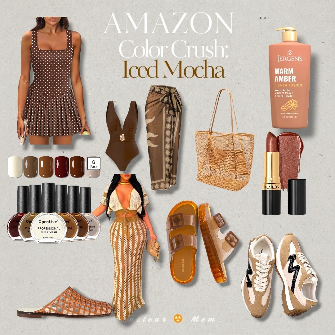 Iced mocha vibes 🤎

Warm, neutral Amazon finds that make everything feel soft, put-together, and a little luxe without the price tag 😮‍💨

From outfits to beauty to everyday essentials… this palette does not miss.

#AmazonFinds
#AmazonStyle #FoundItOnAmazon #NeutralAesthetic

#LTKOver40 #LTKSeasonal #LTKSwim