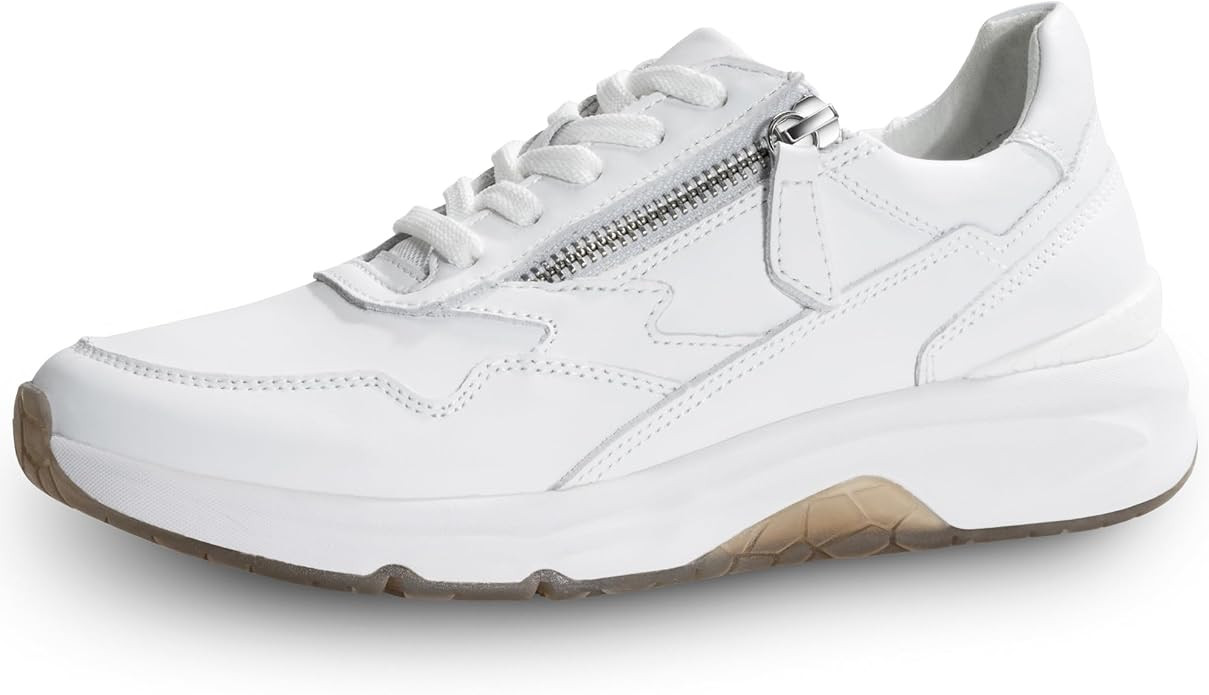 NACARAT Women's Genuine Leather Slip On Walking Shoes Fashion Sneaker with Side Zipper | Amazon (US)