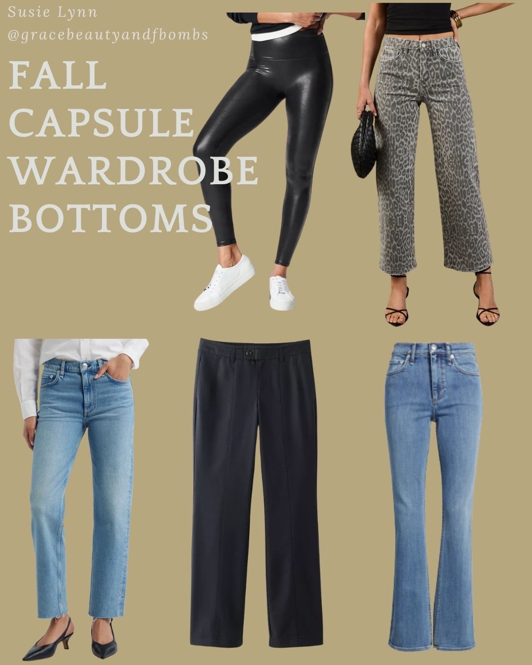 Fall capsule wardrobe - bottoms

#LTKOver40 #LTKSeasonal #LTKTall