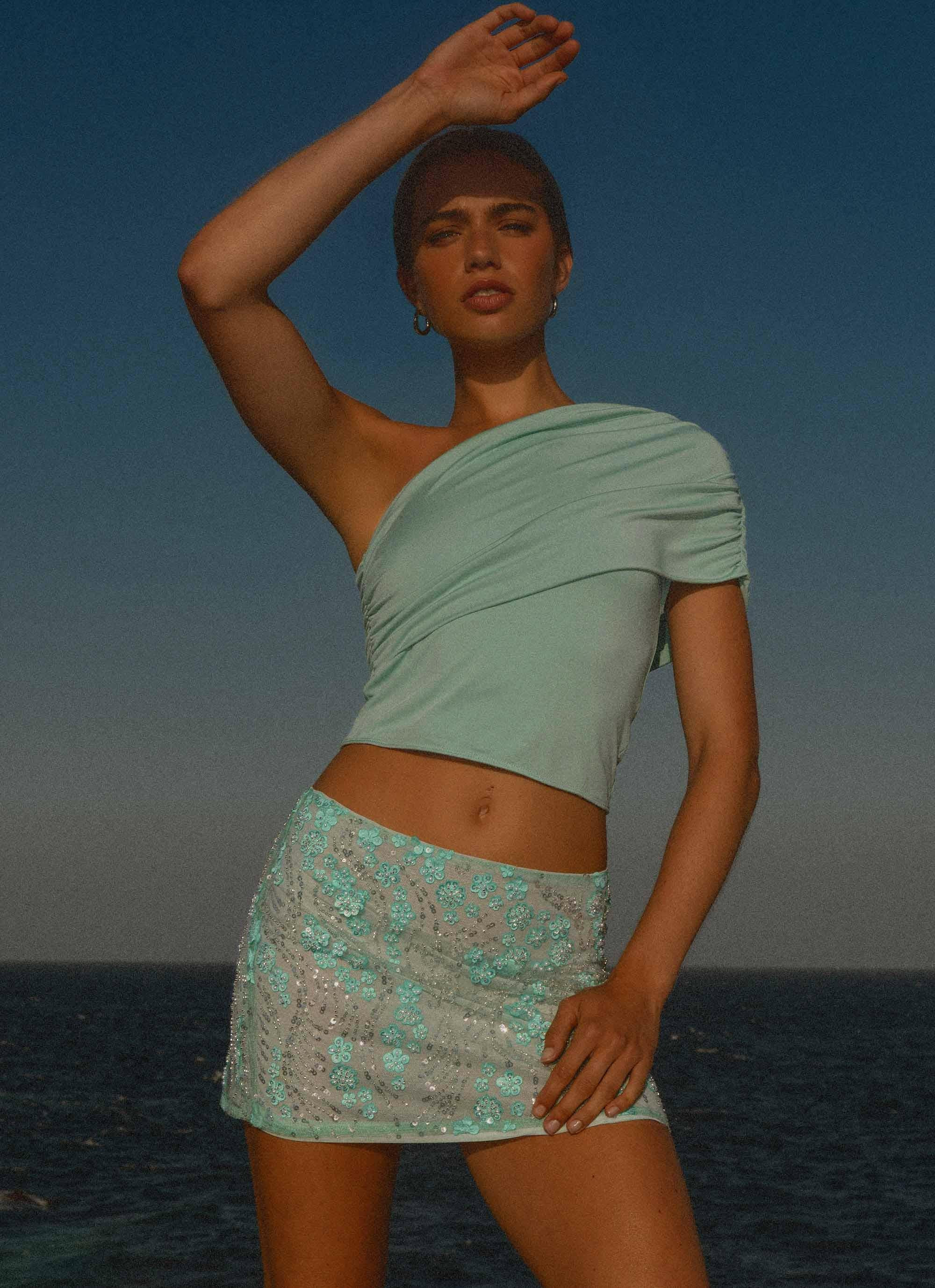 Kandi Mini Skirt - Mint | Peppermayo (Global)