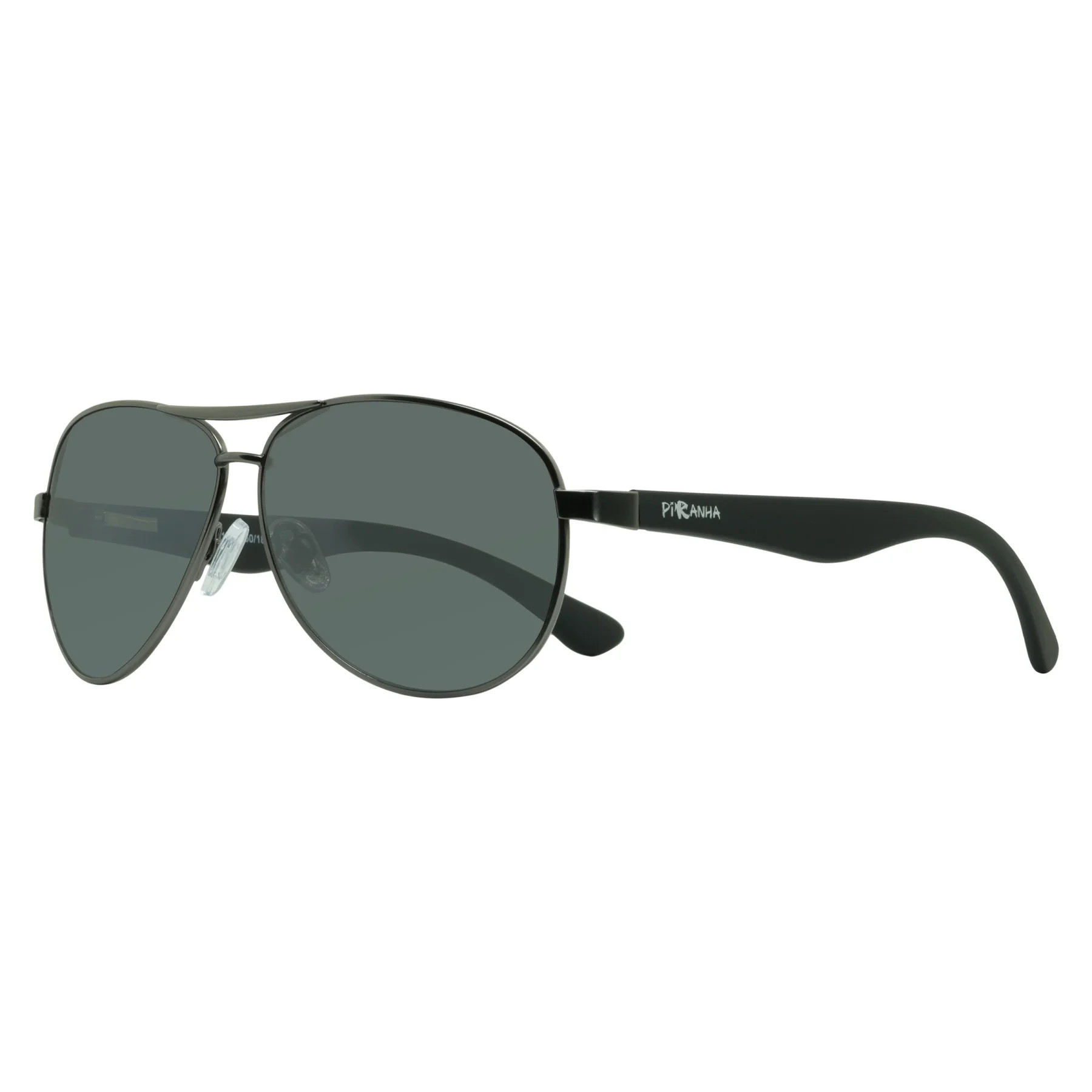Piranha "Vortex" Matte Gunmetal Metal Frame Sunglasses with Smoke Lens | Walmart (US)