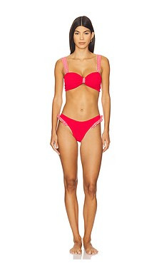 Hunza G Loretta Bikini Set in Red & Red Gingham from Revolve.com | Revolve Clothing (Global)