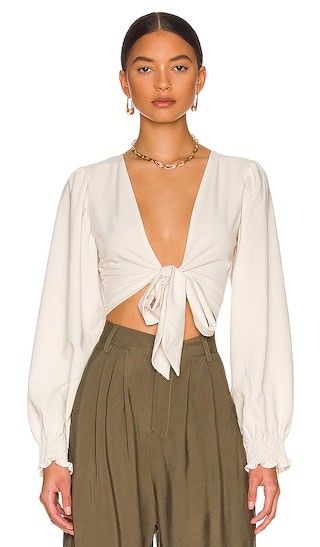 Victoria Top in Ivory | Revolve Clothing (Global)