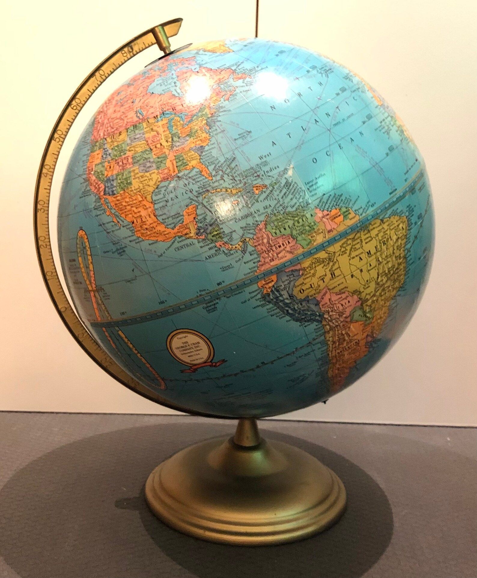 Vintage Crams Imperial World Globe 12 Inch Rotating Globe | Etsy | Etsy (US)