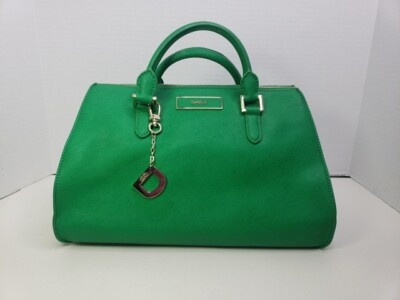 DKNY Beautiful Green  Zip Handbag Purse Large - 13.5" x 8" x 9"  | eBay | eBay US