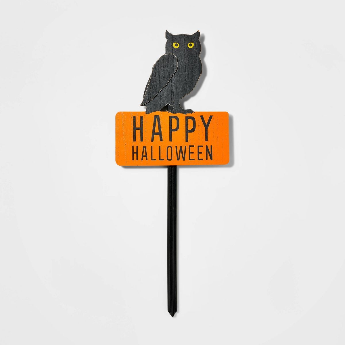 Wood Owl 'Happy Halloween' Halloween Decorative Yard Stake - Hyde & EEK! Boutique™ | Target