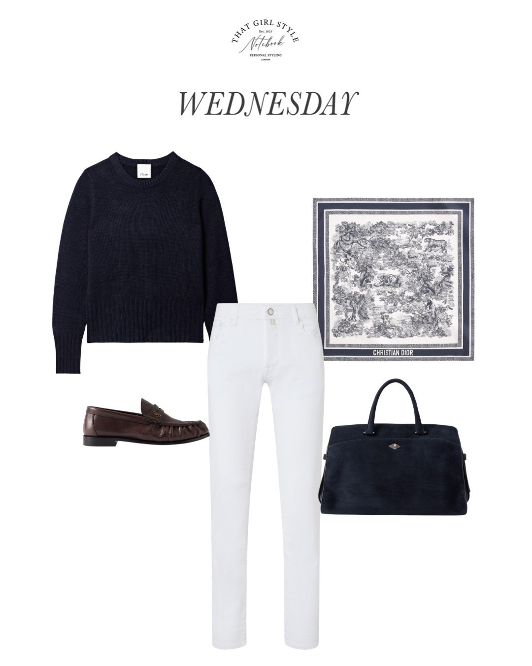 Look 115 | Jumper Allude, Jeans Jacob Cohën, Bag Mètier, Loafers Saint Laurent, Scarf Christian Dior

#LTKwinter #LTKluxury #LTKstyletip