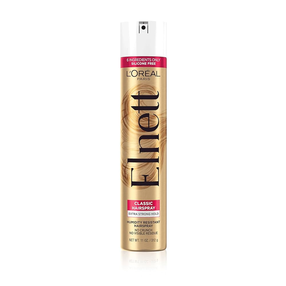 L'Oreal Paris Elnett Satin Extra Strong Hold Color Treated Classic Hairspray, 11 oz | Amazon (US)