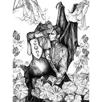 Feyre & Rhysand Illustration From The Acotar A Court Of Thorns Roses Book Series By Sarah J Maas | Etsy (US)