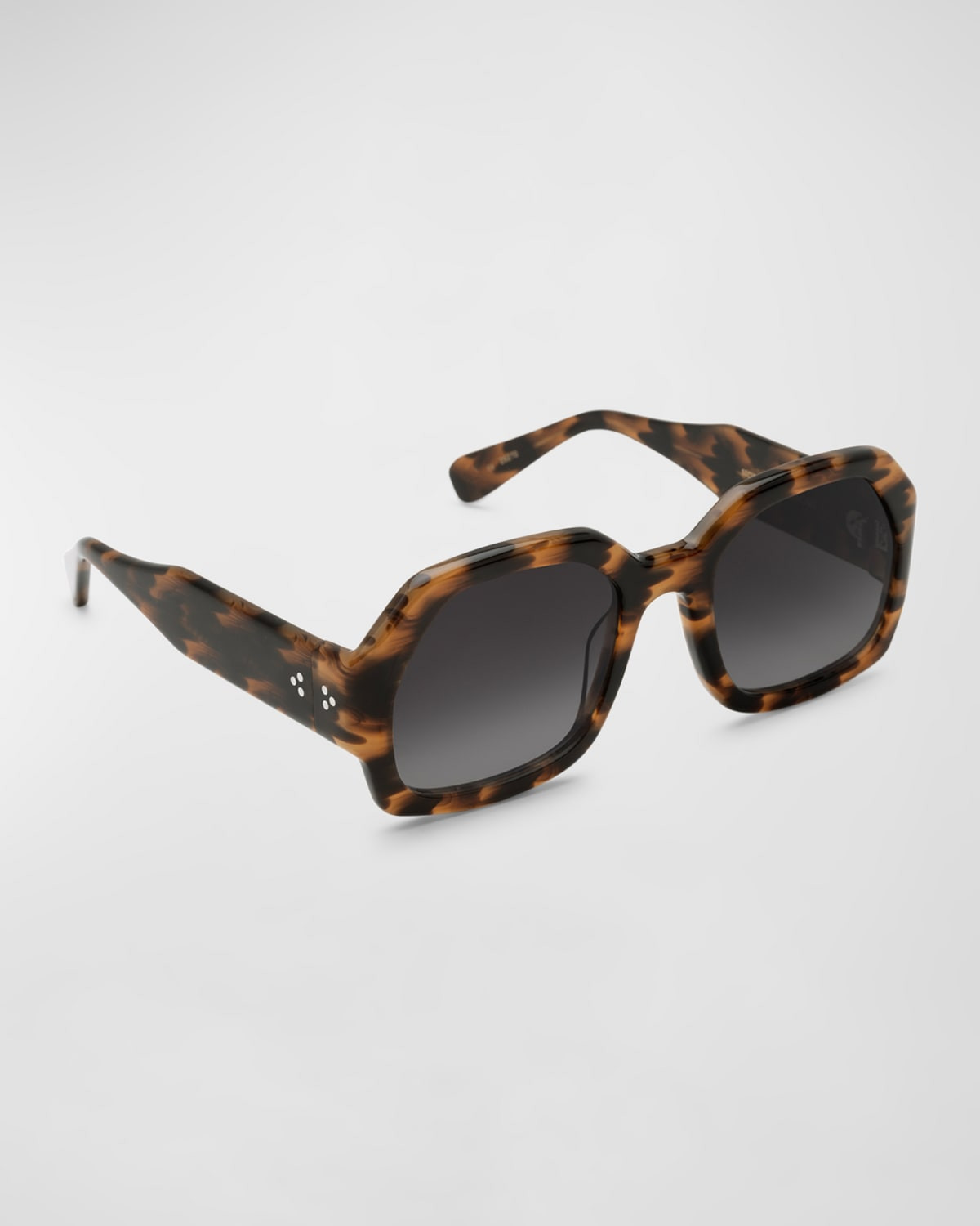 Naomi Acetate Round Sunglasses | Neiman Marcus