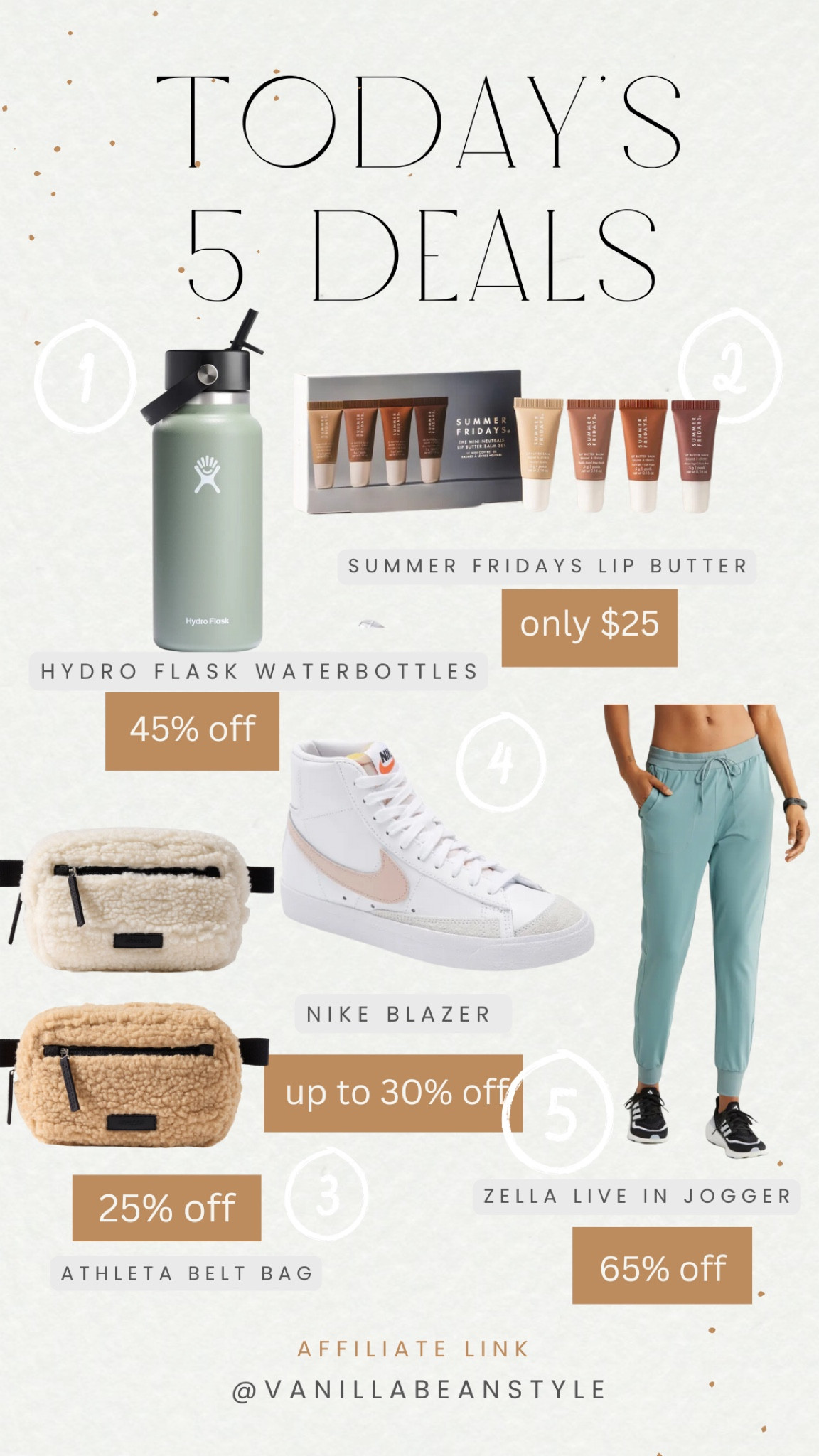 Today’s 5 Deals

#LTKSaleAlert #LTKStyleTip #LTKOver40