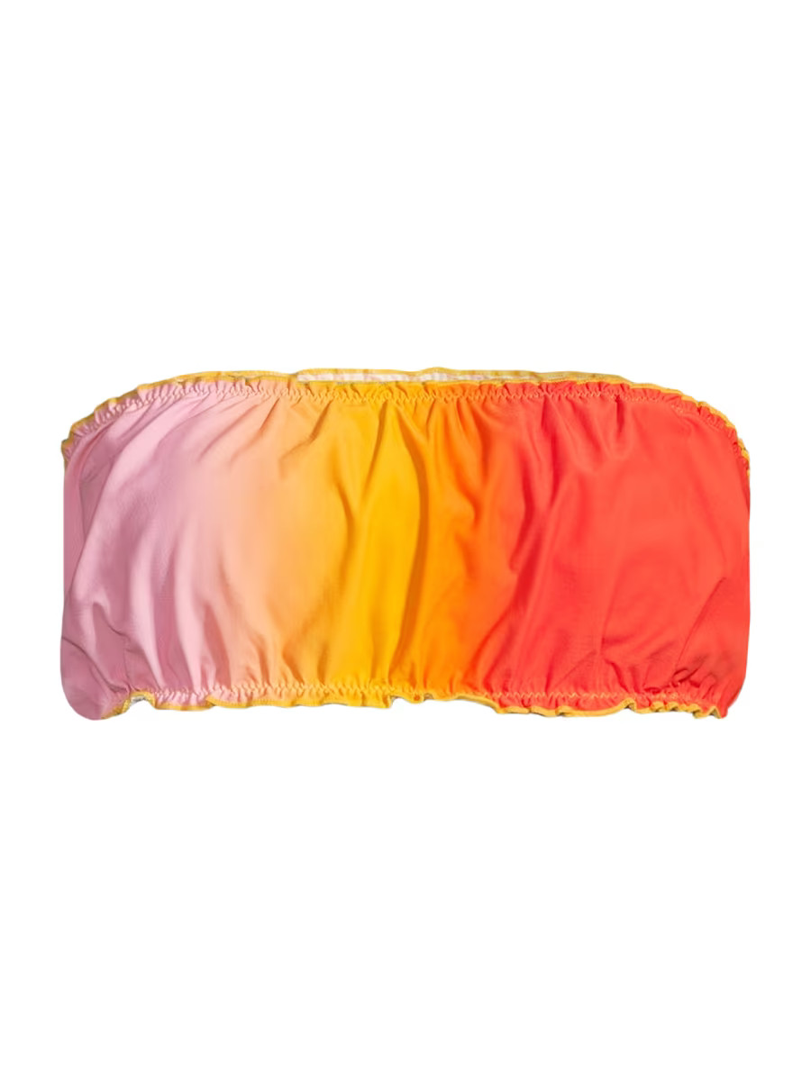 Scrunchie Gradient Bandeau Bikini Top | Saks Fifth Avenue