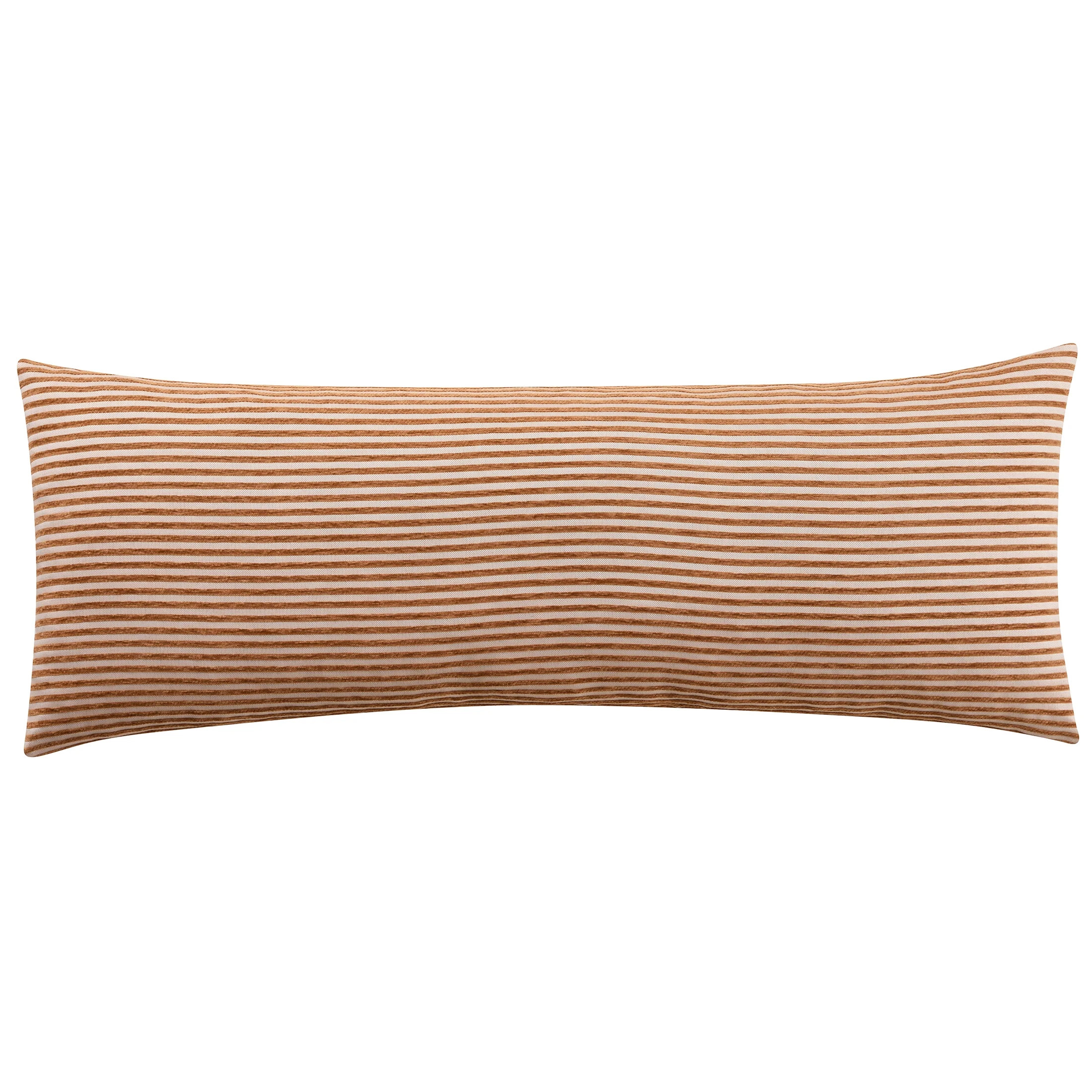 Mainstays 14" x 36" Brown Yarn Dyed Stripe Lumbar Decorative Pillow | Walmart (US)