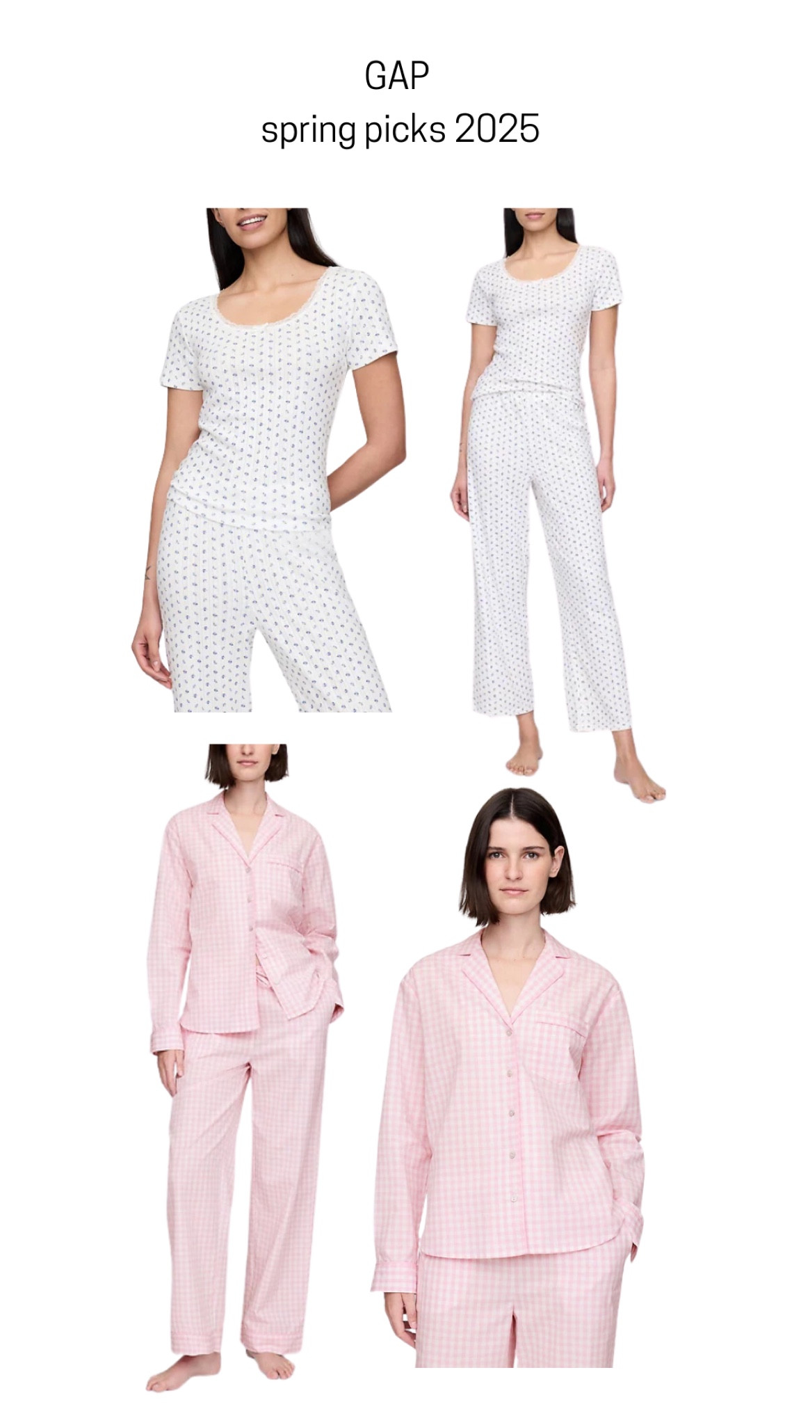 GAP Spring pajamas 🤍 #pajamas #gap #pjs #spring2025 #springoutfits 

#LTKStyleTip #LTKSeasonal #LTKFindsUnder50