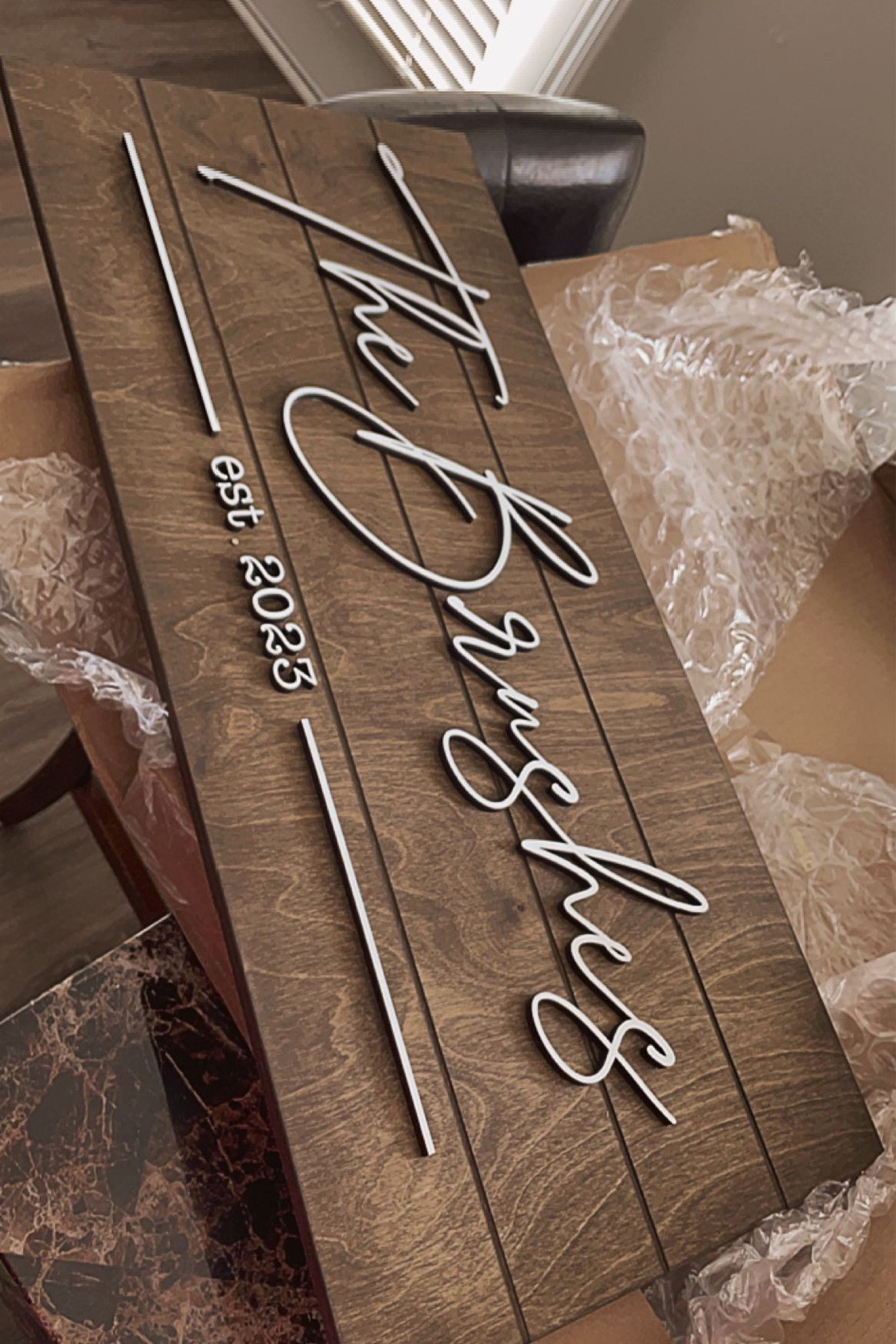 We ordered this beautiful sign from Etsy for our Welcome sign for our 2023 wedding! I think it’s a good way to spend money for wedding decor; this can easily be reused after the fact in your home 💍 it also comes with hanging hardware! 

I believe we ordered a size large in early American or dark walnut with white lettering! 

#LTKFind #LTKwedding #LTKU